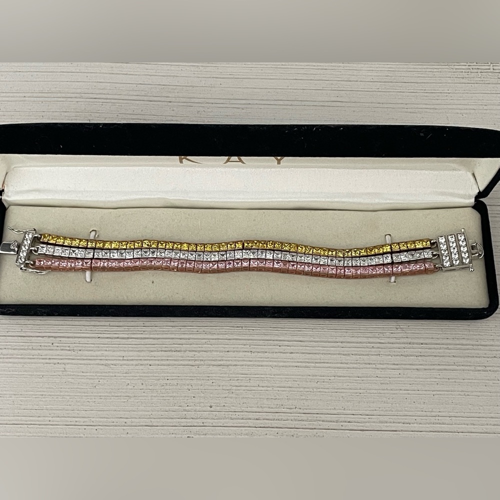 Multi Row Stone Tennis Bracelet